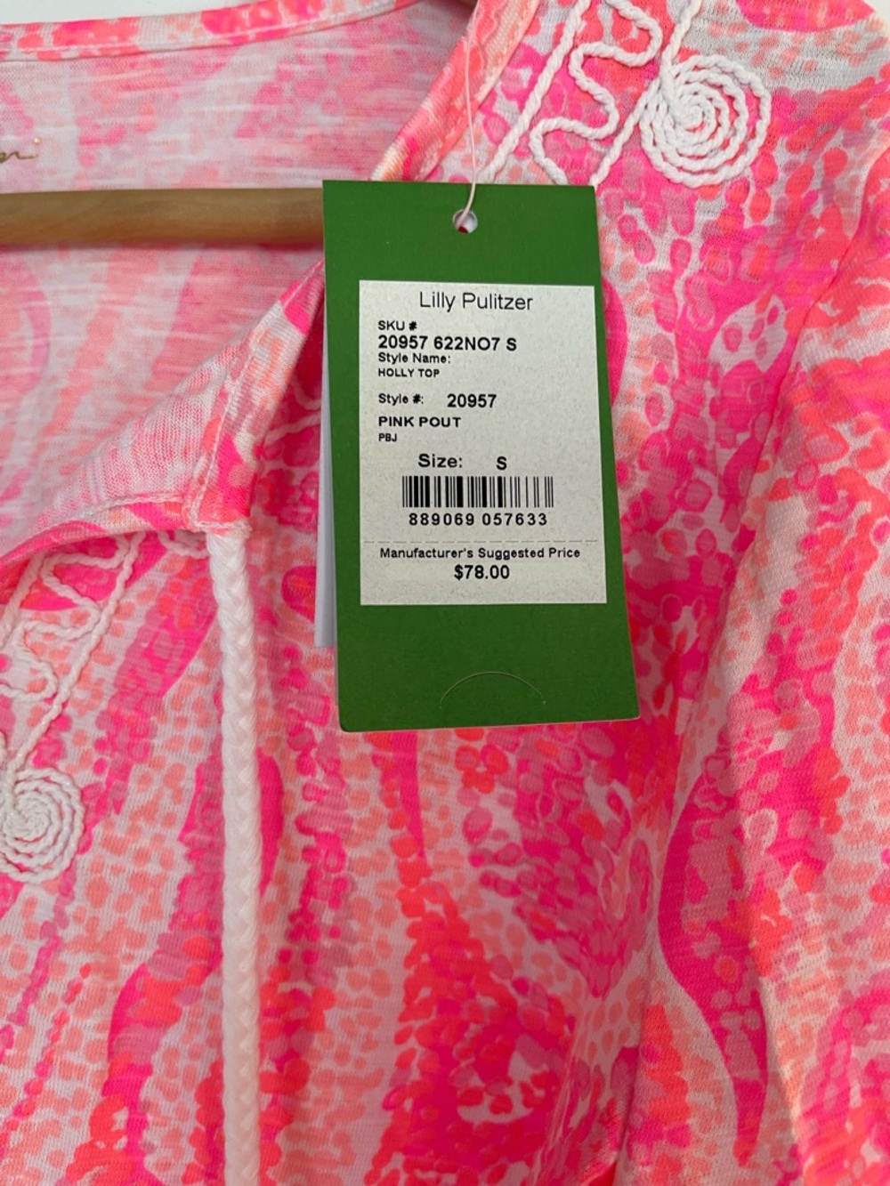 Lilly Pulitzer Holly top - small - Picture 3 of 4